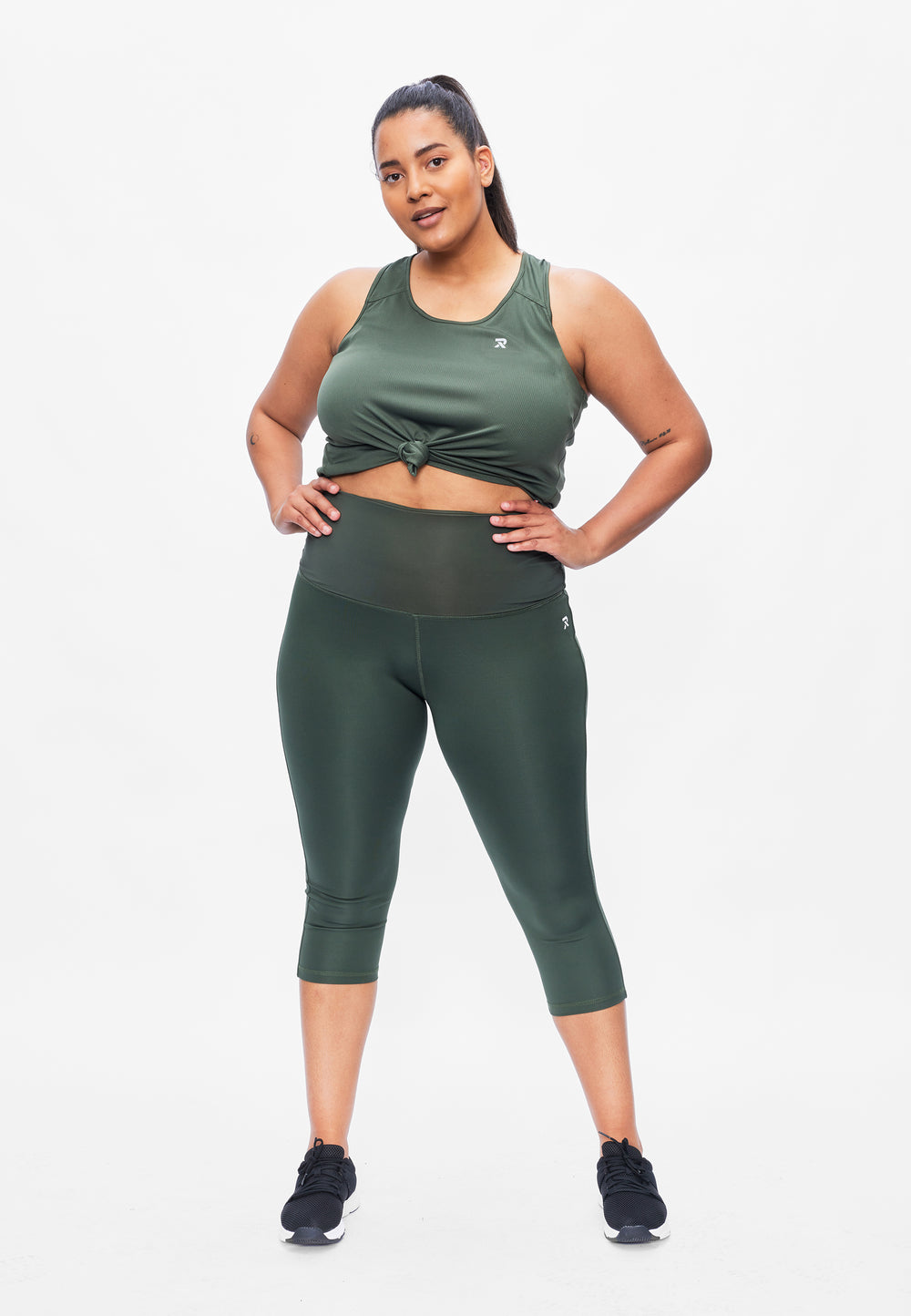 Perfect Yara - 3/4 shaping tight - Sustainable Plus size Green