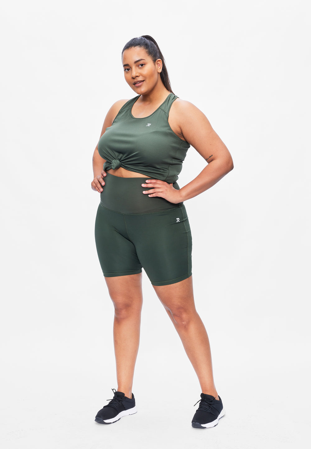 Perfect Bobby - Shaping biker short - Sustainable Plus size Green