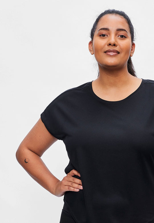 Perfect Pat - Sports shirt - Sustainable Plus size Black