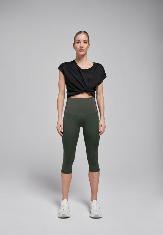 Perfect Yara - 3/4 shaping tight - Sustainable Green