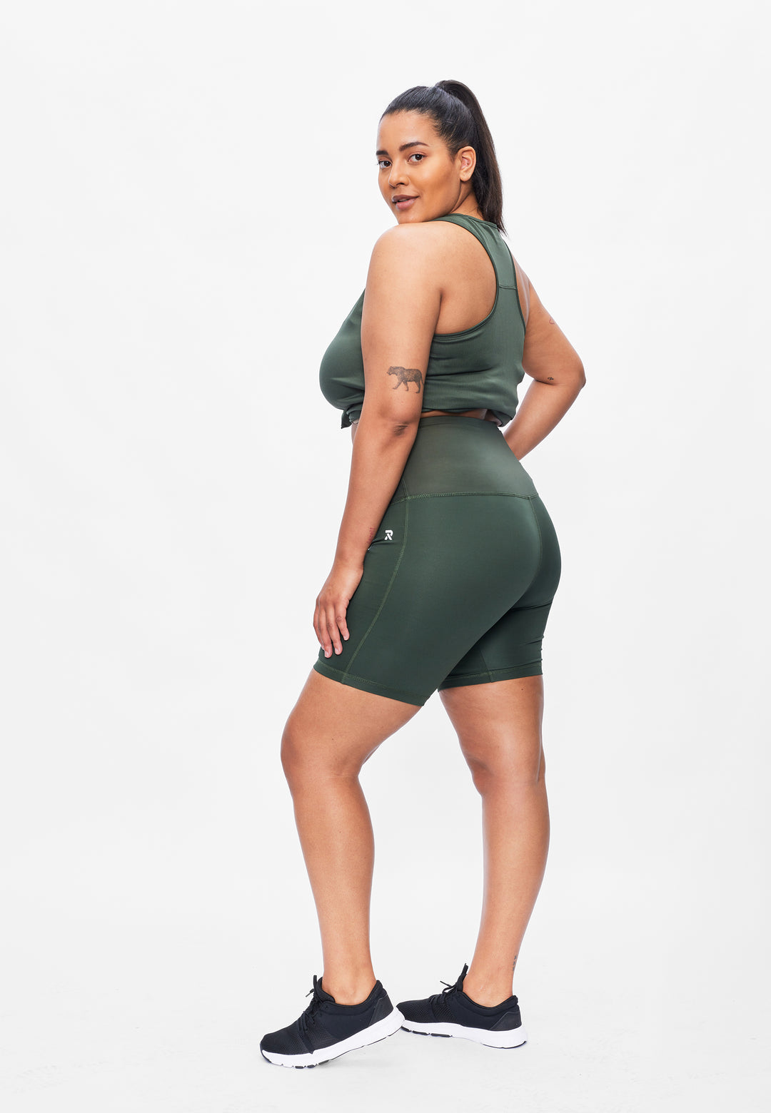 Perfect Bobby - Shaping biker short - Sustainable Plus size Green