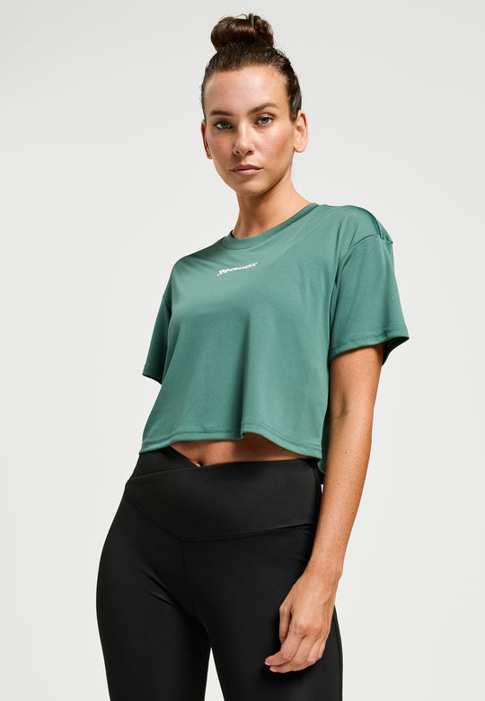 Sublime Nova - Cropped Sports shirt - Sustainable Dark Green