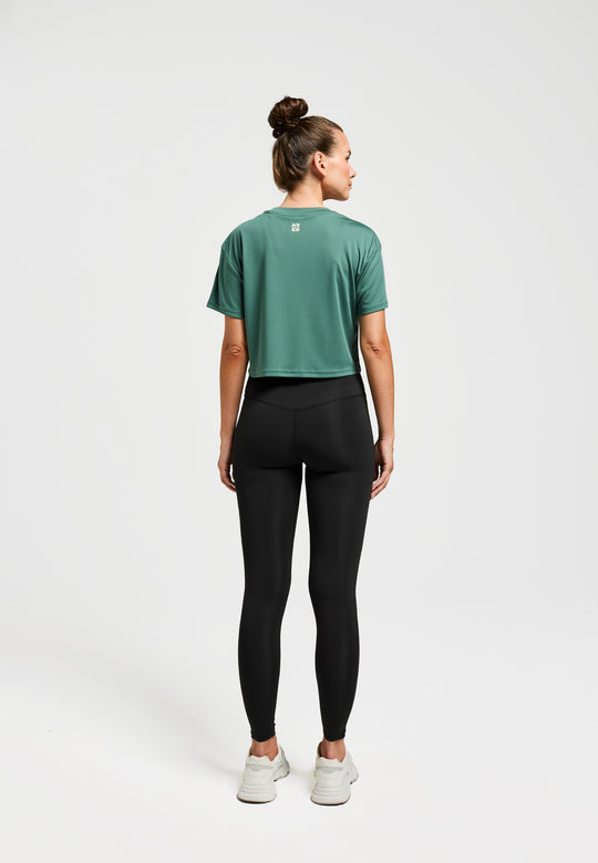 Sublime Nova - Cropped Sports shirt - Sustainable Dark Green