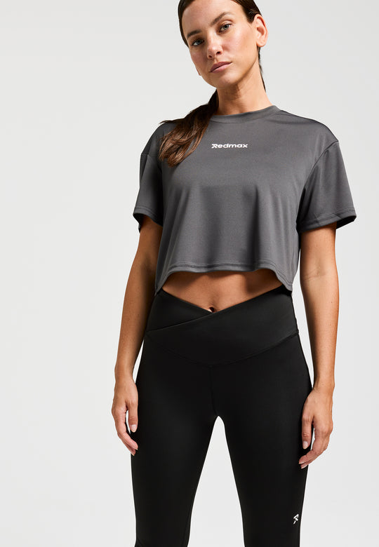 Sublime Nova - Cropped Sports shirt - Sustainable Dark Grey