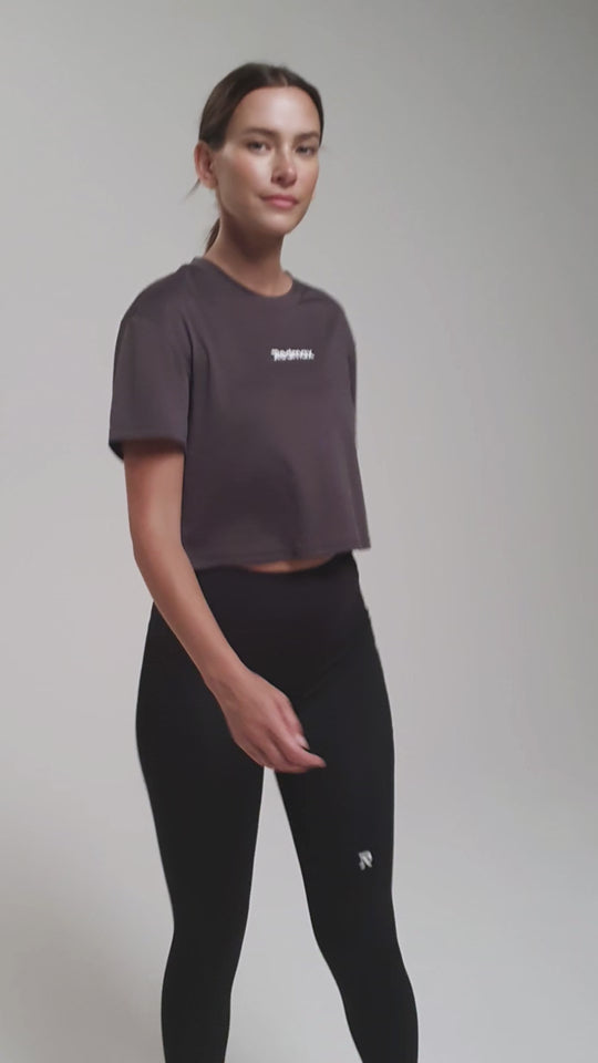 Sublime Nova - Cropped Sports shirt - Sustainable Dark Grey